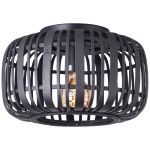 Brilliant Drewnorow Lampa sufitowa Metal Bambus Czarny Drewno | 320mm - Nadaje Się Do 1x E27