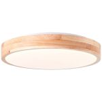 Brilliant Slimline Lampa sufitowa Metal Drewno Plastikowy Valkoinen 22W 2400lm - 830 Ciepła Biel | 345mm