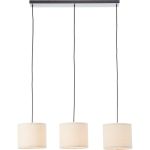 Brilliant Teddy Lampa Wisząca Metal Tekstyl Beige | Nadaje Się Do 3x E27