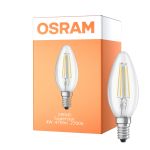 Osram Classic LED E14 świeca Włókno Przezroczysty 4W 470lm - Relax and Active - 827 Bardzo Ciepła Biel | Zamienne 40W