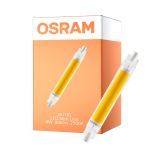 Osram LED Slim Line R7S LED R7S 118mm Przezroczysty 8W 806lm - 827 Bardzo Ciepła Biel | Zamienne 60W