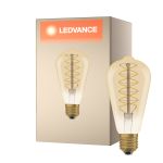 Ledvance Vintage 1906 LED E27 Gruszka Złoty 4.8W 420lm - 822 Bardzo Ciepła Biel | Ściemnianie - Zamienne 37W