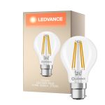 Ledvance Classic LED B22 Gruszka Włókno Przezroczysty 5.9W 806lm - 827 Bardzo Ciepła Biel | Ściemnianie - Zamienne 60W
