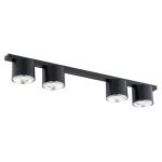 Emibig Lampa sufitowa Nano Stal Czarny | Nadaje Się Do 4x GU10 (AR111) - Max 12W
