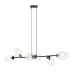 Emibig Lampa Wisząca Pandora Stal Czarny | Nadaje Się Do 6x E14 - Max 10W