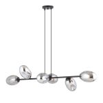 Emibig Lampa Wisząca Pandora Stal Czarny | Nadaje Się Do 6x E14 - Max 10W