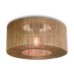 Good&Mojo Lampa sufitowa Iguazu Tekstyl Brązowy S | Nadaje Się Do 1x E27 