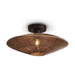 Good&Mojo Lampa sufitowa Iguazu Jute Brązowy | Nadaje Się Do 1x E27 