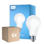Opakowanie 6x Philips Corepro LED Żarówka E27 Gruszka Matowy 17.5W 2452lm - 827 Bardzo Ciepła Biel | Zamienne 150W