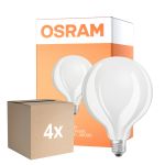 Opakowanie 4x Osram Classic LED E27 Globe Włókno Matowy 17W 2452lm - 840 Zimna Biel | Zamienne 150W