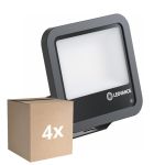 Opakowanie 4x Ledvance LED Iluminacja Aluminium Czarny 69W 10000lm 100D - 840 Zimna Biel | IP66 - Czujnik Światła - Symetryczny