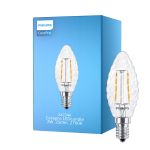 Philips Corepro LED Świeca E14 skręcona świeca Włókno Przezroczysty 2W 250lm - 827 Bardzo Ciepła Biel | Zamienne 25W