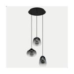 Eglo Lampa Wisząca Aguilares Stal Czarny | IP20 - Nadaje Się Do 3x E27 