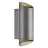 Nordlux Nico Światło Ścienne Aluminium Antracyt Up & Down | IP54 - Nadaje Się Do 2x GU10