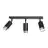 Emibig Lampa sufitowa Hiro Stal Czarny | Nadaje Się Do 3x GU10 - Max 10W