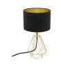 Eglo Lampa Stołowa Carlton 2 Stal Złoty Czarny | IP20 - Nadaje Się Do 1x E14 