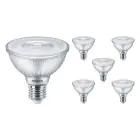 Opakowanie 6x Philips Master Value LED Żarówka Reflektor E27 PAR30 9.5W 740lm 25D - 927 Bardzo Ciepła Biel | Najlepsze renderowanie kolorów - Ściemnianie - Zamienne 75W